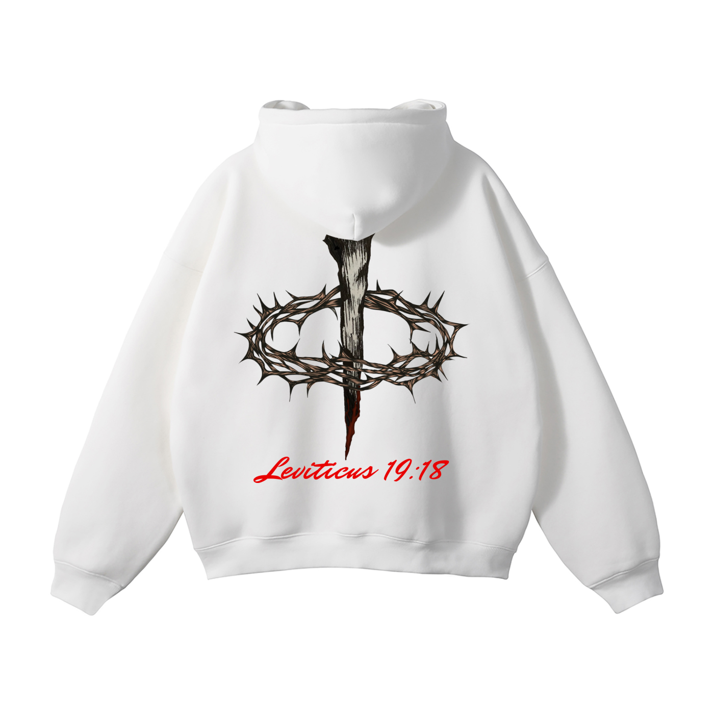 Back of Love Your Neighbor hoodie from King Jesus Clothing